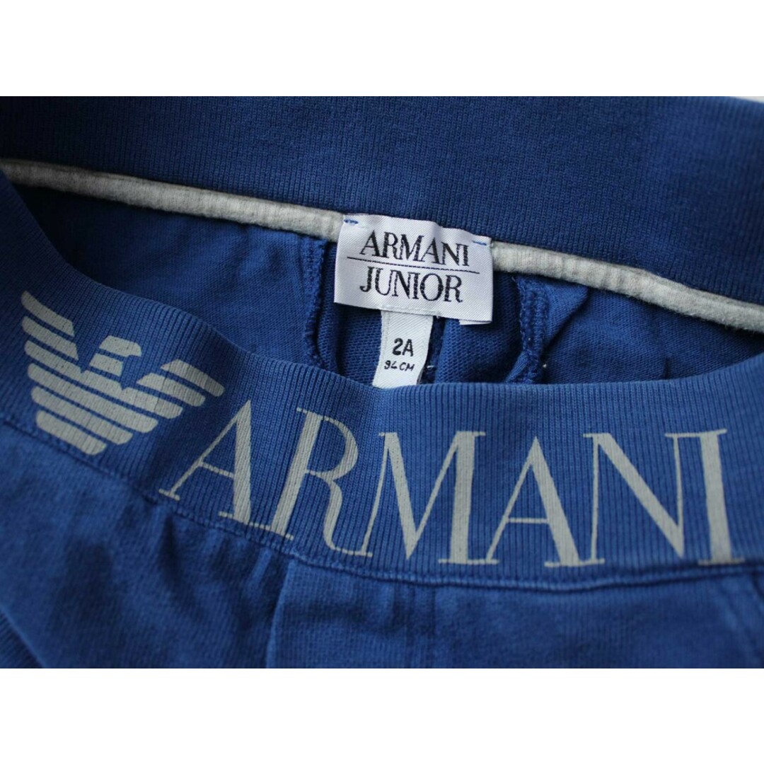 Giorgio Armani(ジョルジオアルマーニ)の【春物 新入荷!】[アルマーニ ジュニア/Armani Junior ]94cm ロングパンツ/長ズボン/スウェットパンツ ブルー【中古】子供服 キッズ kids 男の子 春秋 bottoms 402042 キッズ/ベビー/マタニティのキッズ服女の子用(90cm~)(パンツ/スパッツ)の商品写真