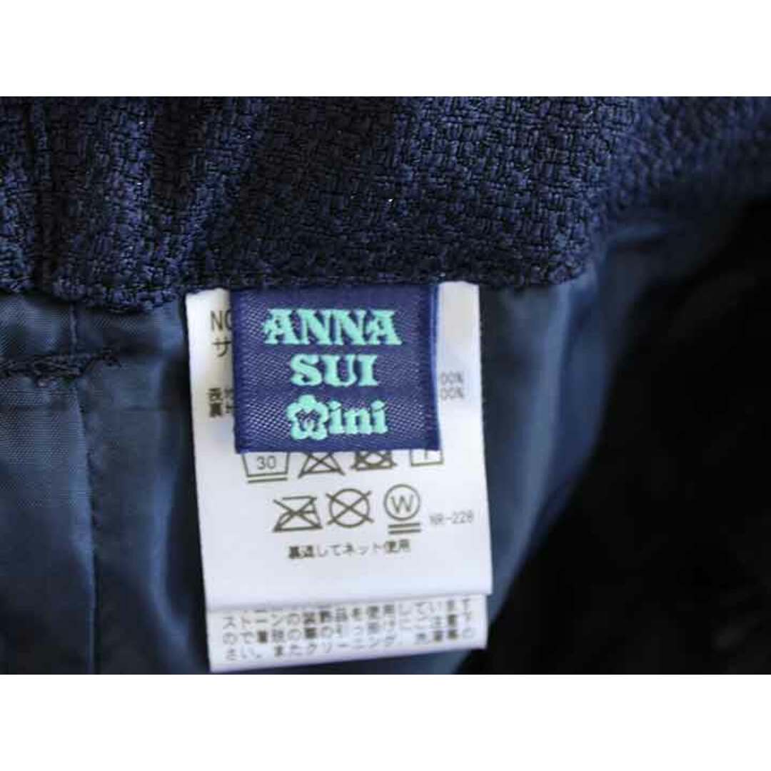 ANNA SUI(アナスイ)の【春物 新入荷!】†アナスイミニ/ANNA SUI mini†120cm ショートパンツ/短パン 紺【中古】子供服 キッズ kids 女の子 春秋冬 bottoms 402042 キッズ/ベビー/マタニティのキッズ服女の子用(90cm~)(パンツ/スパッツ)の商品写真