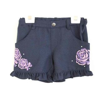 アナスイ(ANNA SUI)の【春物 新入荷!】†アナスイミニ/ANNA SUI mini†120cm ショートパンツ/短パン 紺【中古】子供服 キッズ kids 女の子 春秋冬 bottoms 402042(パンツ/スパッツ)