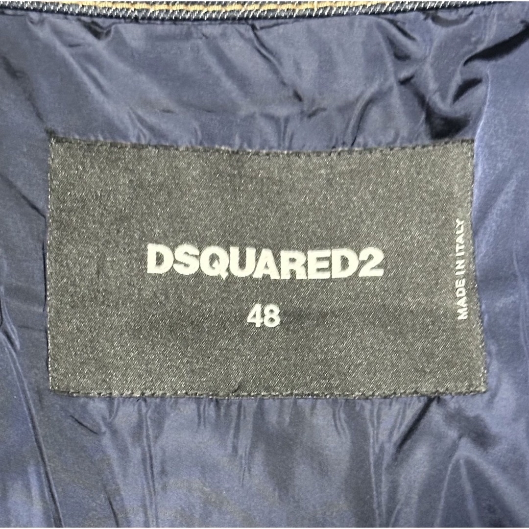 DSQUARED2(ディースクエアード)のDSQUARED2 ディースクエアード ダウンジャケット デニム Gジャン メンズのジャケット/アウター(ダウンジャケット)の商品写真