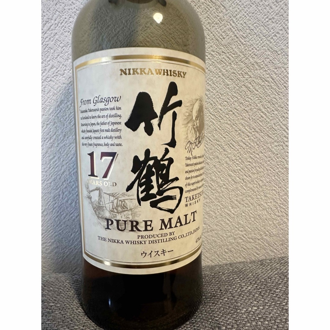 ニッカウヰスキー(ニッカウイスキー)の『終売品』竹鶴17年　空瓶　 食品/飲料/酒の酒(ウイスキー)の商品写真