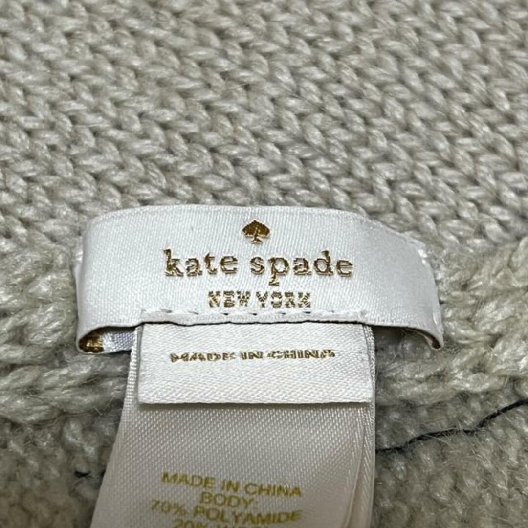 kate spade new york(ケイトスペードニューヨーク)のケイトスペード マフラー - ベージュ×黒 レディースのファッション小物(マフラー/ショール)の商品写真