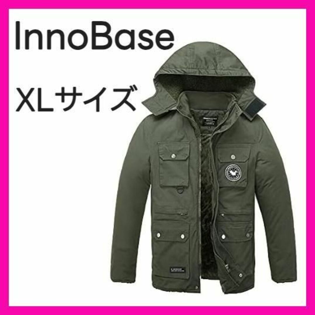 [InnoBase] メンズ コート モッズコート ハーフ丈 ミリタリー メンズのジャケット/アウター(ミリタリージャケット)の商品写真