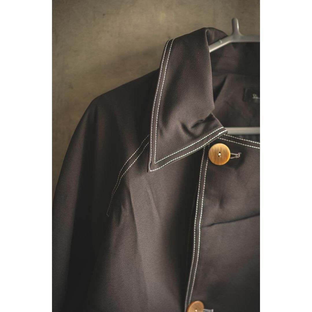 BMD1547 春秋レディース サイズ大きい 4XL ゆったりロングコート 薄手 レディースのジャケット/アウター(ロングコート)の商品写真