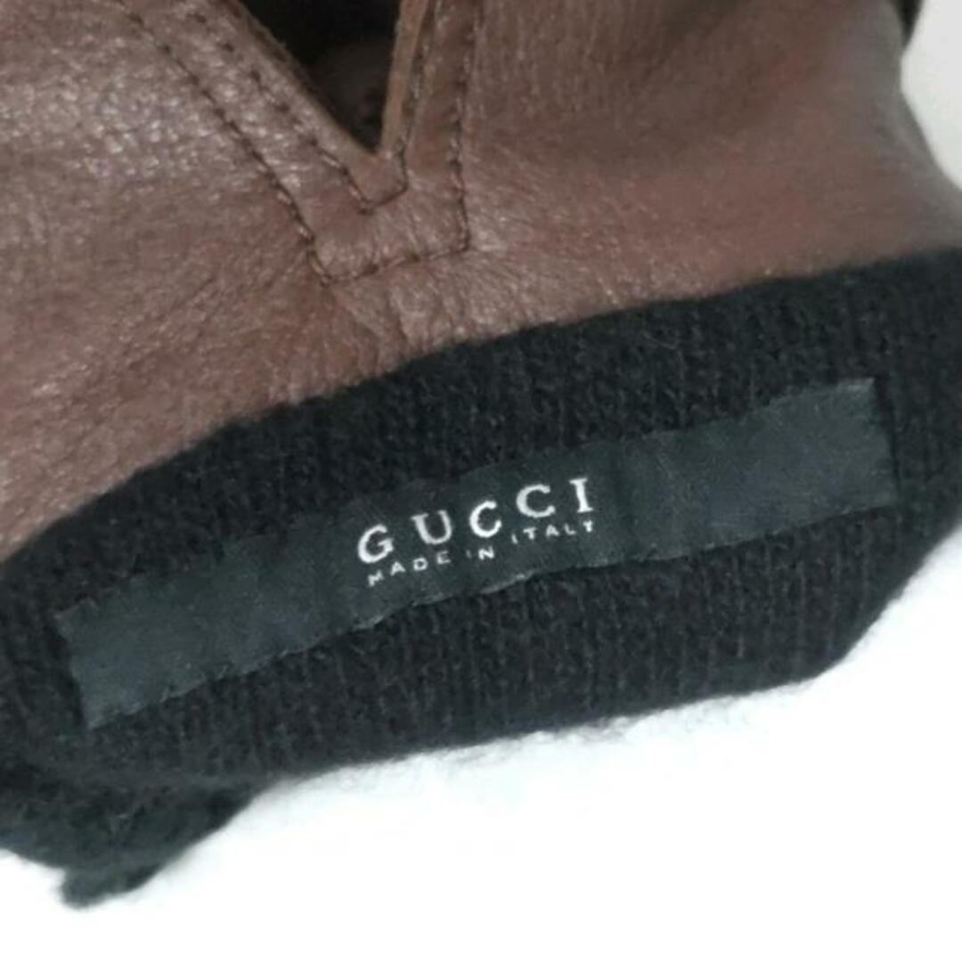 Gucci(グッチ)のグッチ 手袋 レディース - ダークブラウン レディースのファッション小物(手袋)の商品写真