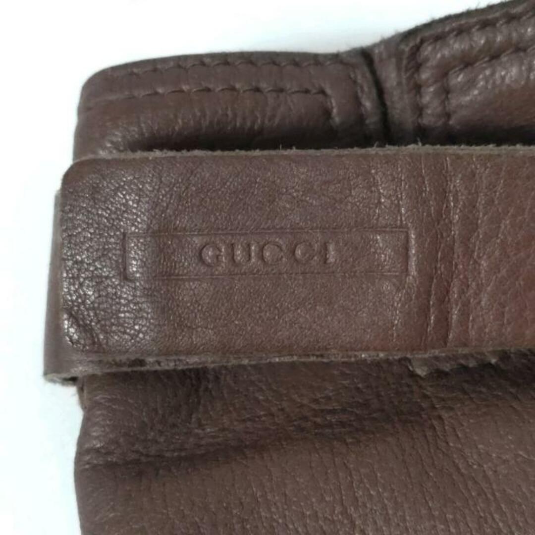 Gucci(グッチ)のグッチ 手袋 レディース - ダークブラウン レディースのファッション小物(手袋)の商品写真