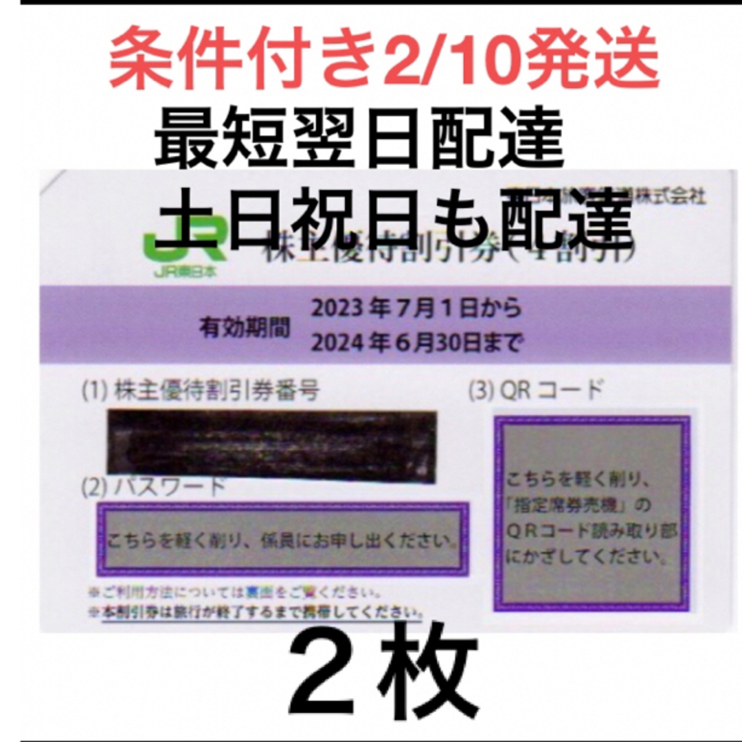 ２枚一組????JR東日本株主優待割引券????No.Z13