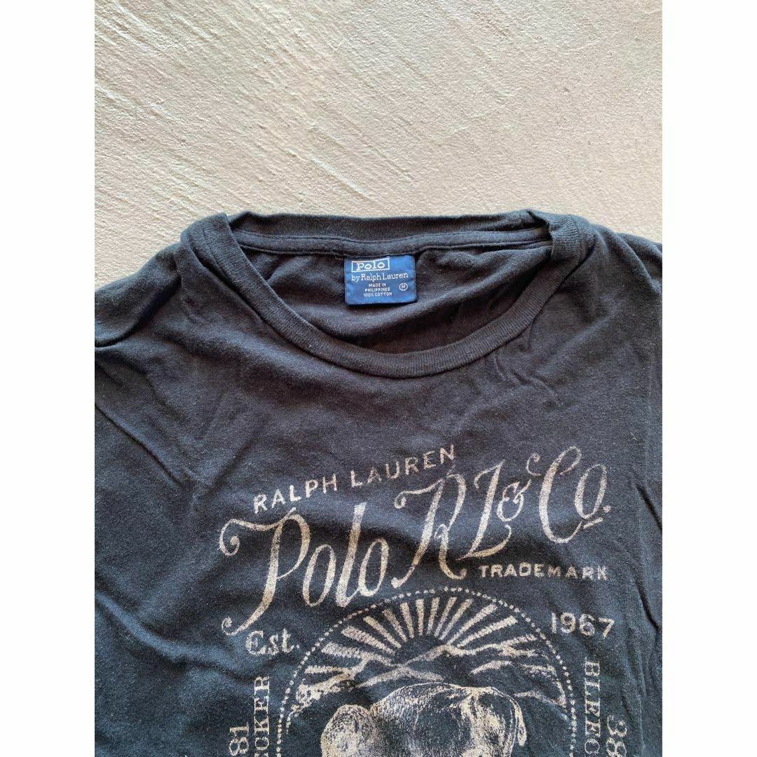 POLO RALPH LAUREN(ポロラルフローレン)のポロバイラルフローレン ロングスリーブプリントTシャツ ブラック (mt29) メンズのトップス(Tシャツ/カットソー(七分/長袖))の商品写真