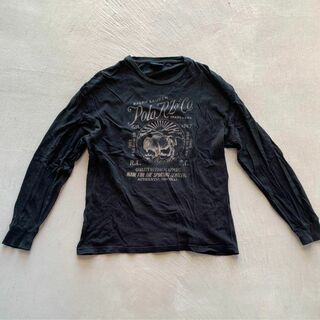 ポロラルフローレン(POLO RALPH LAUREN)のポロバイラルフローレン ロングスリーブプリントTシャツ ブラック (mt29)(Tシャツ/カットソー(七分/長袖))