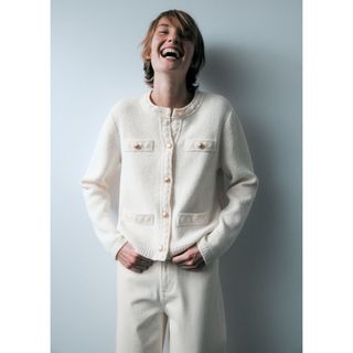 エイチアンドエム(H&M)のニットカーディガン【新品】(ニット/セーター)