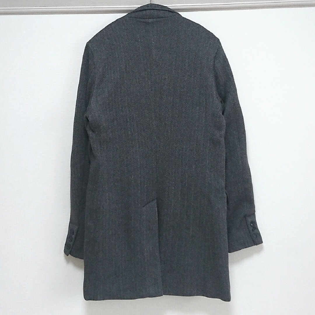 【新品・タグ付き】ルービック メンズ ニットフリース チェスターコート M メンズのジャケット/アウター(チェスターコート)の商品写真