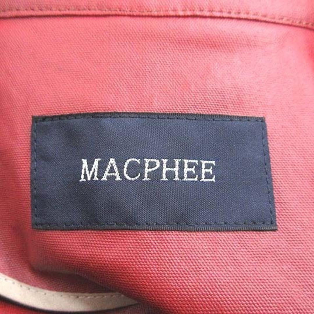 MACPHEE(マカフィー)のマカフィー トゥモローランド ステンカラーコート ダブル 赤 レッド レディースのジャケット/アウター(その他)の商品写真