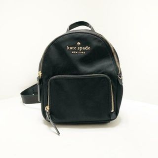 ケイトスペードニューヨーク(kate spade new york)のケイトスペード リュックサック美品  黒(リュック/バックパック)