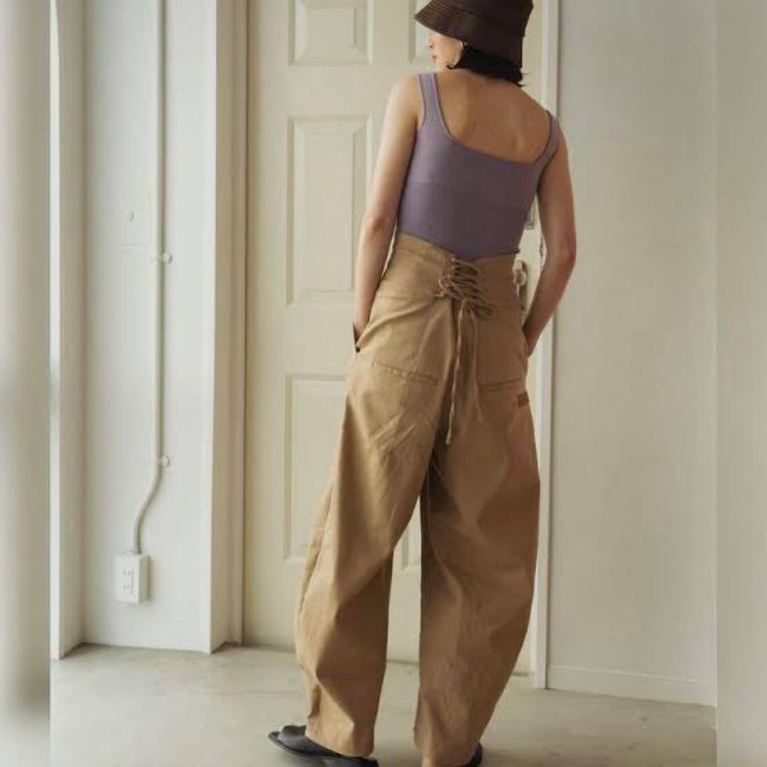 TODAYFUL(トゥデイフル)のknuth marf / high waist lace up pants レディースのパンツ(カジュアルパンツ)の商品写真