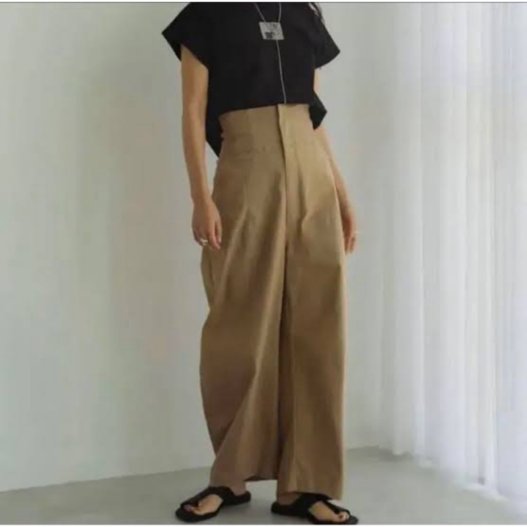 TODAYFUL(トゥデイフル)のknuth marf / high waist lace up pants レディースのパンツ(カジュアルパンツ)の商品写真