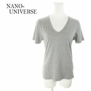 ナノユニバース(nano・universe)のナノユニバース 半袖Tシャツ Vネック 36 グレー 210522MN7A(Tシャツ(半袖/袖なし))