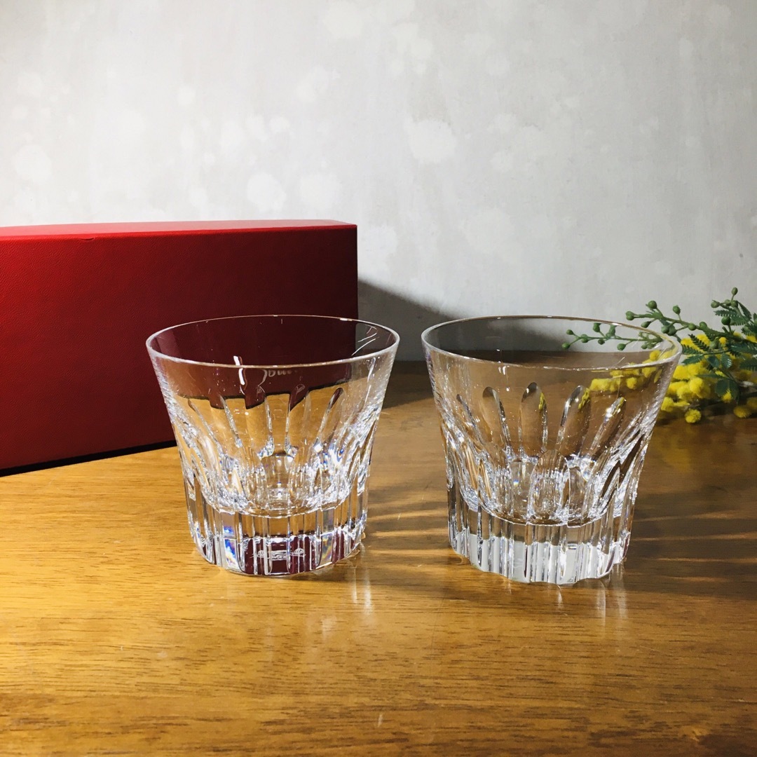 Baccarat(バカラ)の【廃盤】Baccarat バカラ　Etna エトナ　ロックグラスペア　箱付き インテリア/住まい/日用品のキッチン/食器(タンブラー)の商品写真