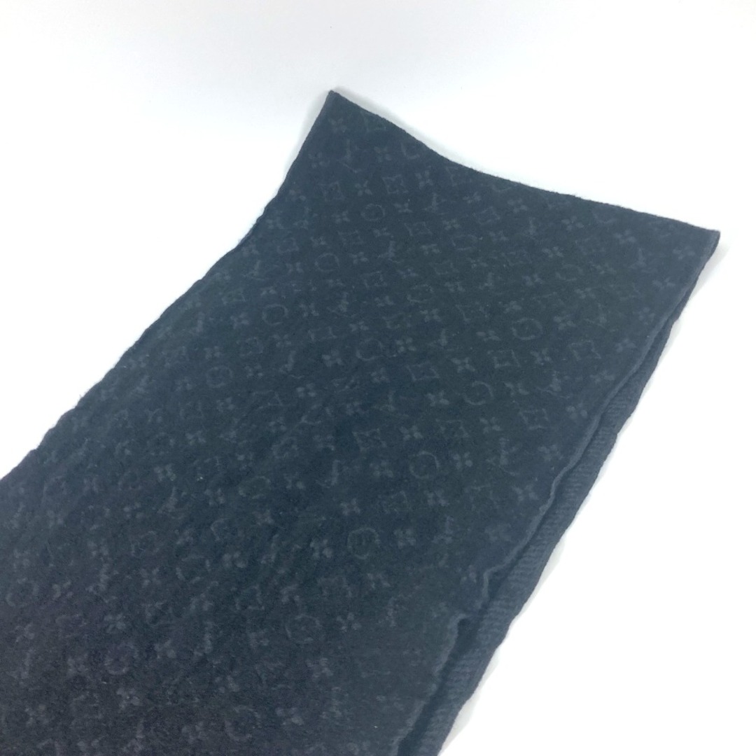 LOUIS VUITTON(ルイヴィトン)のルイヴィトン LOUIS VUITTON エシャルプクラシック M70520 モノグラム フリンジ マフラー ウール ノワール ブラック メンズのファッション小物(マフラー)の商品写真