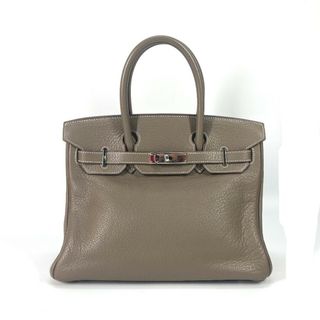 エルメス(Hermes)のエルメス HERMES バーキン30 カバン トートバッグ ハンドバッグ トリヨンクレマンス □M刻 エトゥープ グレー(ハンドバッグ)