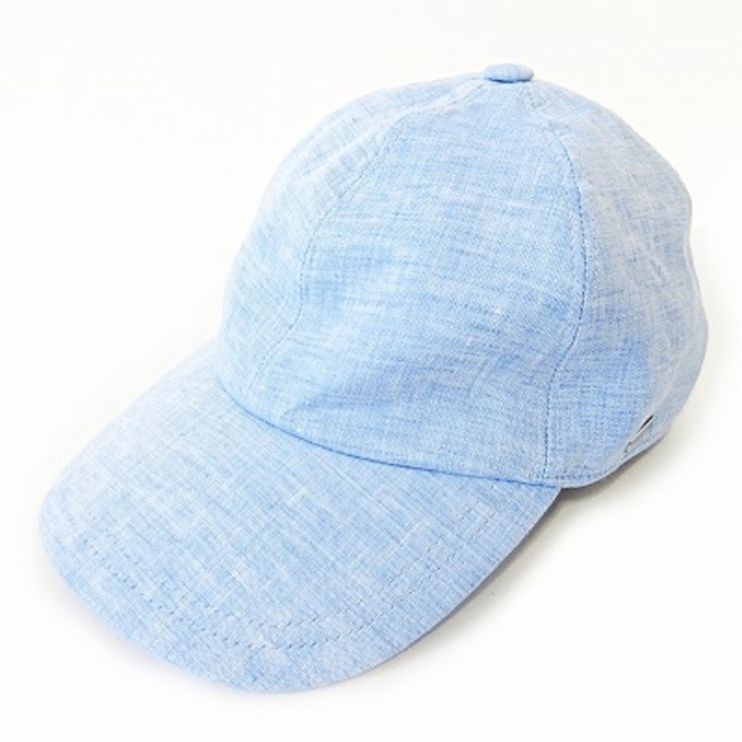 Ermenegildo Zegna(エルメネジルドゼニア)のエルメネジルドゼニア キャップ 帽子 サックスブルー 薄水 M メンズの帽子(キャップ)の商品写真
