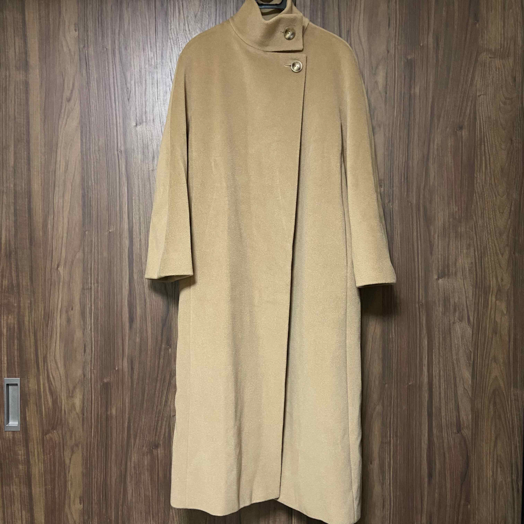 MaxMara　マックスマーラ　 スタンドカラー　ロングコート　キャメル