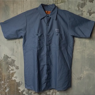 DWS"OLD LOGO"Work Shirt_Postman blue(シャツ)
