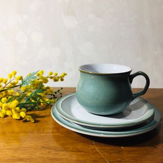 【英国製】Denby デンビー Regency リージェンシー　トリオ1客セット(食器)