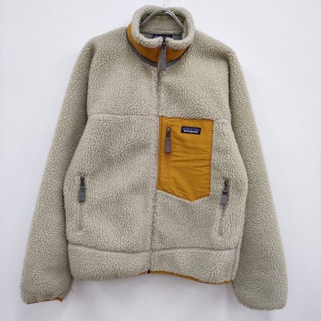 patagonia クラシックレトロXジャケット STY23056 フリース サイズS ジャケット アイボリー イエロー メンズ パタゴニア4-0124T♪なし裏地