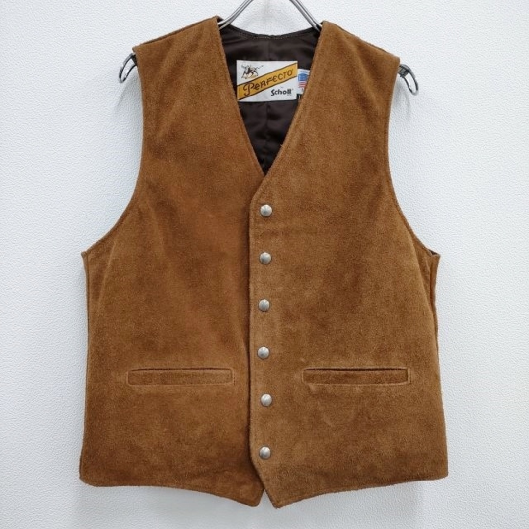 schott - schott SUEDE MC VEST 定価42900円 スウェード レザー 革 ...