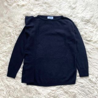 PRADA 2014 BLUEGRAY cashmere lib knit