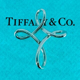 ティファニー(Tiffany & Co.)のティファニー オープンクロス ラージ 大きい ネックレストップ シルバー★722(ネックレス)