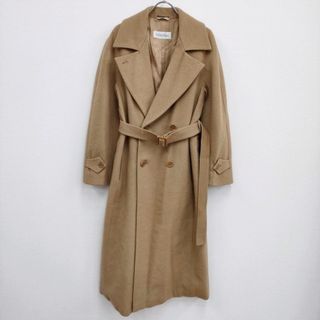 マックスマーラ(Max Mara)のMAX MARA キャメル100％ ダブルブレストベルテッドコート サイズ40 コート キャメル レディース マックスマーラ【中古】4-0124A♪(その他)