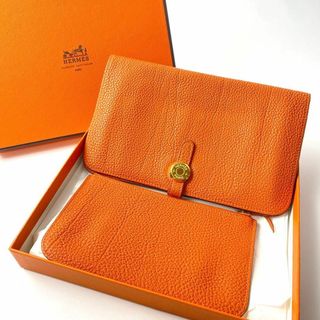 エルメス(Hermes)のエルメス HERMES ドゴンデュオ GM ◻︎G 長財布 コインケース付き(財布)