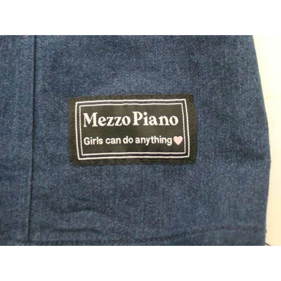 mezzo piano(メゾピアノ)の【春物 新入荷!】〓メゾピアノ/mezzo piano〓140cm ジャンパースカート インディゴブルー 【中古】子供服 キッズ kids ジュニア 女の子  春夏秋 onepi 402042 キッズ/ベビー/マタニティのキッズ服女の子用(90cm~)(スカート)の商品写真