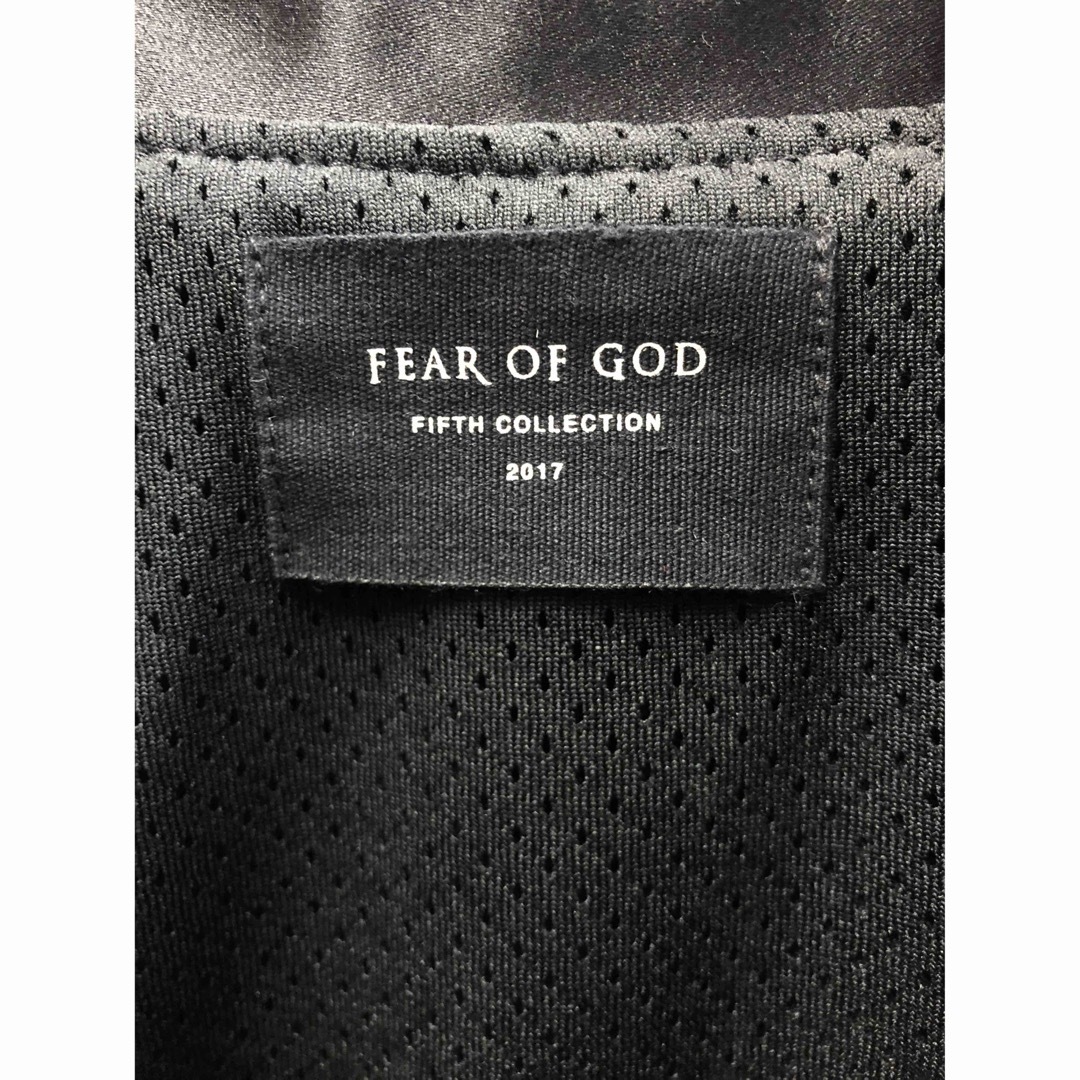FEAR OF GOD 5th サテンベースボールコーチジャケット 黒 FEAR OF GOD 5th サテンベースボールコーチジャケット 黒