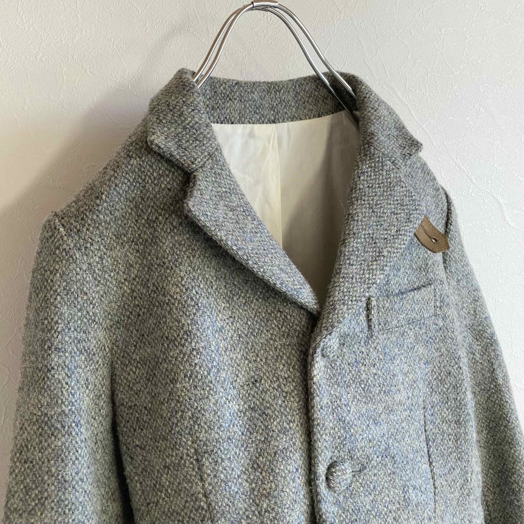 Harris Tweed(ハリスツイード)のビームスボーイ ハリスツイード レザー エルボーパッチ テーラードジャケット レディースのジャケット/アウター(テーラードジャケット)の商品写真