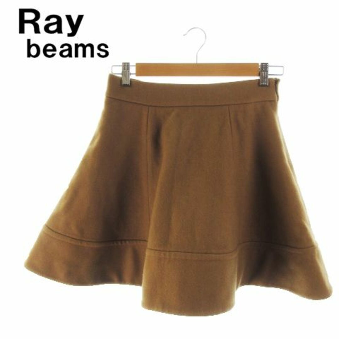 Ray BEAMS(レイビームス)のレイビームス ミニスカートフレア 0 ブラウン 210707YH10A レディースのスカート(ミニスカート)の商品写真