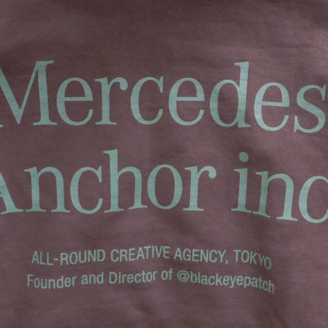 Mercedes Anchor Inc. メルセデスアンカーインク Hoodie Sweat ロゴプリント プルオーバーパーカー スウェットフーディー ブラウン メンズのトップス(パーカー)の商品写真