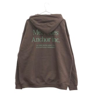 Mercedes Anchor Inc. メルセデスアンカーインク Hoodie Sweat ロゴプリント プルオーバーパーカー スウェットフーディー ブラウン(パーカー)