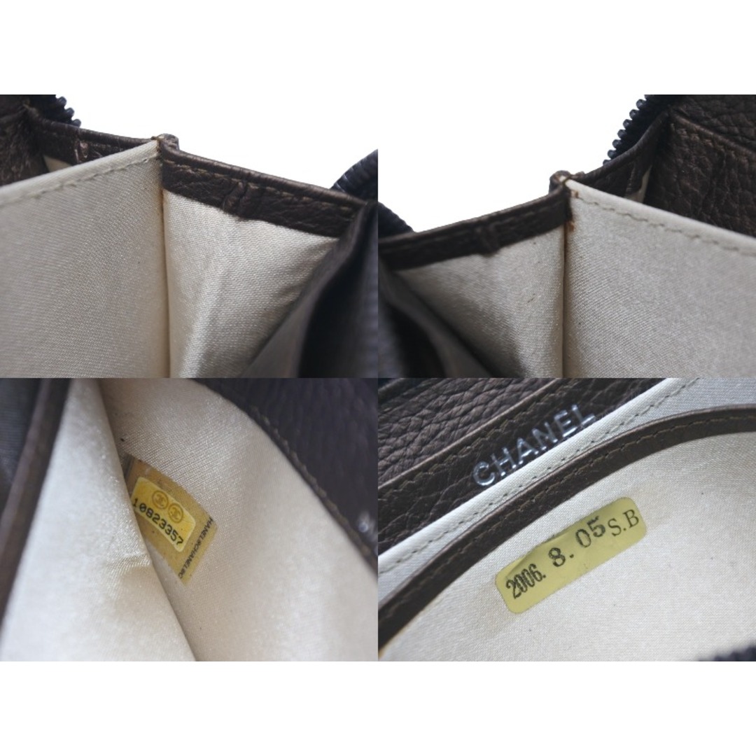 CHANEL(シャネル)の極美品 CHANEL シャネル カードケース ココマーク ワイルドステッチ 10番台 レザー ブラック シルバー金具 中古 59879 レディースのファッション小物(パスケース/IDカードホルダー)の商品写真