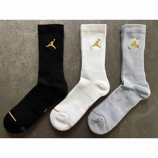 ジョーダン(Jordan Brand（NIKE）)のJORDAN(ジョーダン) メンズ バスケットソックス ジャンプマン 3足セット(バスケットボール)