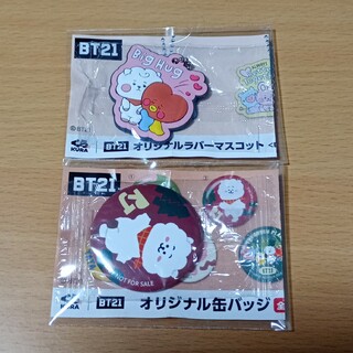 BT21 ビッくらぽん 缶バッジ ラバマス(アイドルグッズ)