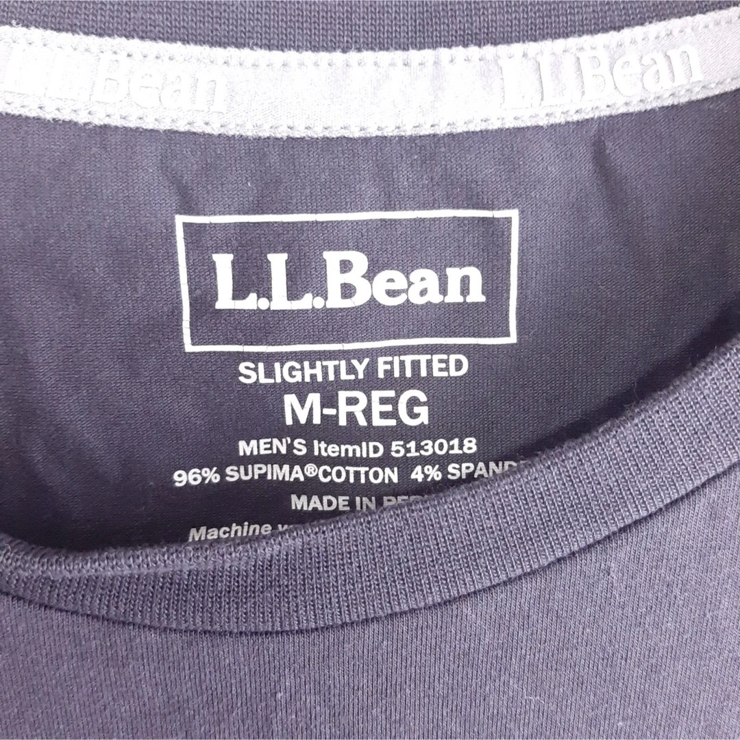 L.L.Bean(エルエルビーン)のL.L.Bean コットンTシャツ　無地　ダークグレー　Mサイズ　シンプル メンズのトップス(シャツ)の商品写真