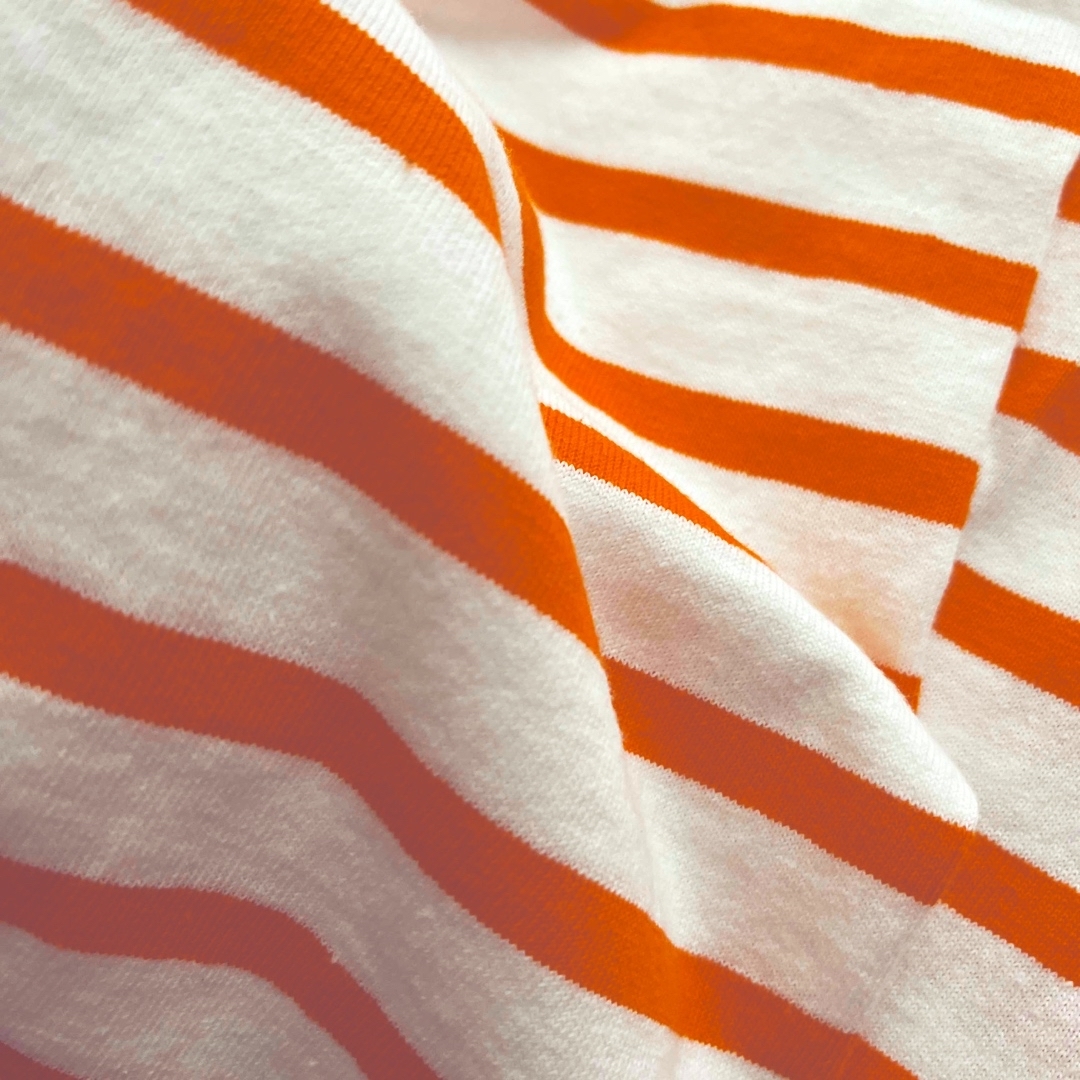 Le Minor(ルミノア)のルミノア　le minor　ボーターTシャツ　ホワイト　オレンジ レディースのトップス(カットソー(長袖/七分))の商品写真
