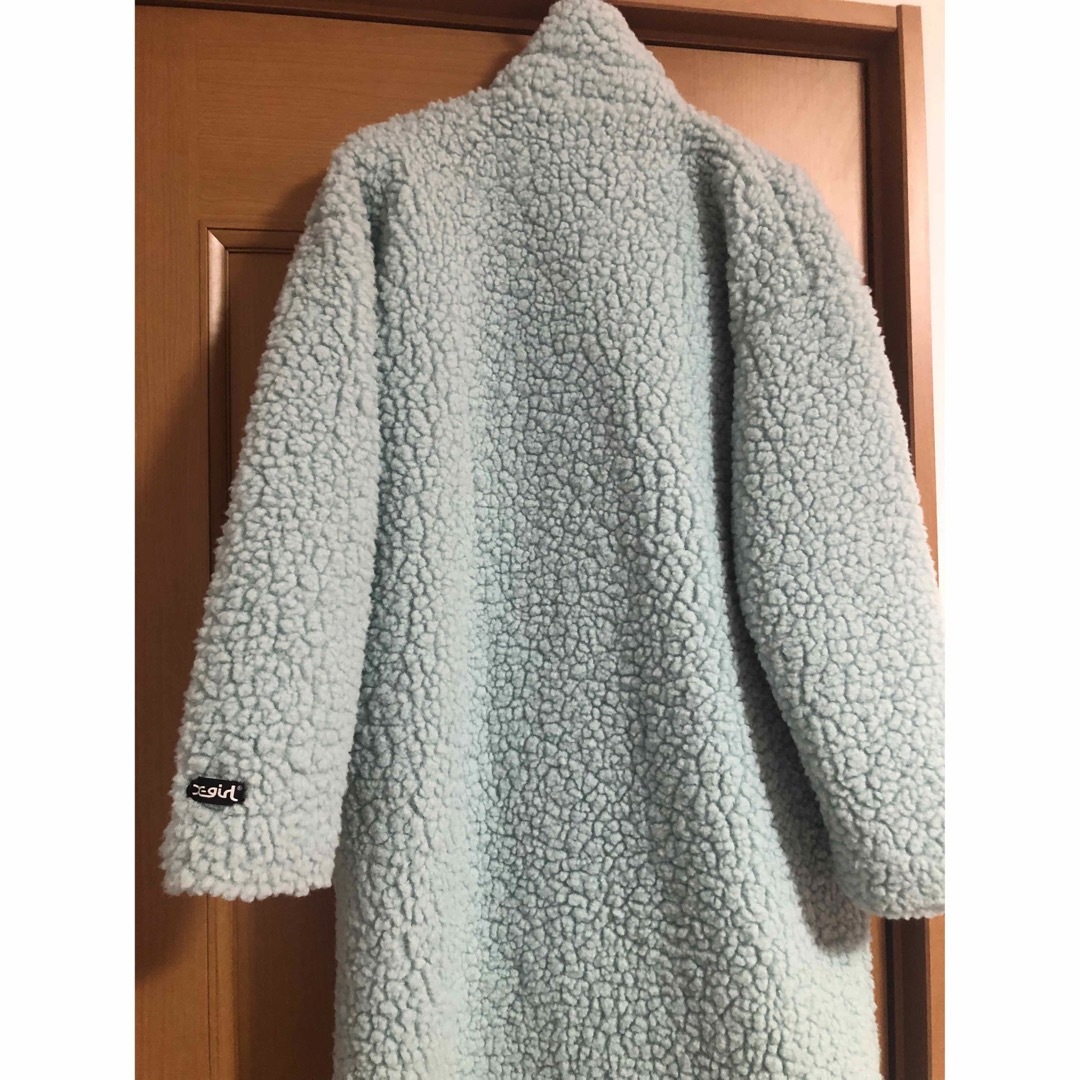 X-girl(エックスガール)のエックスガール  水色コート　　 レディースのジャケット/アウター(ロングコート)の商品写真