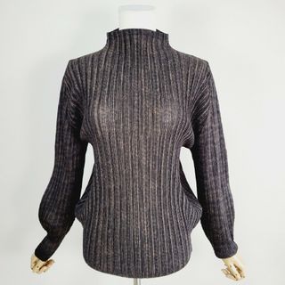 プリーツプリーズイッセイミヤケ(PLEATS PLEASE ISSEY MIYAKE)の【極美品】プリーツプリーズ　タイダイ　ロングスリーブカットソー　トップス(Tシャツ(長袖/七分))