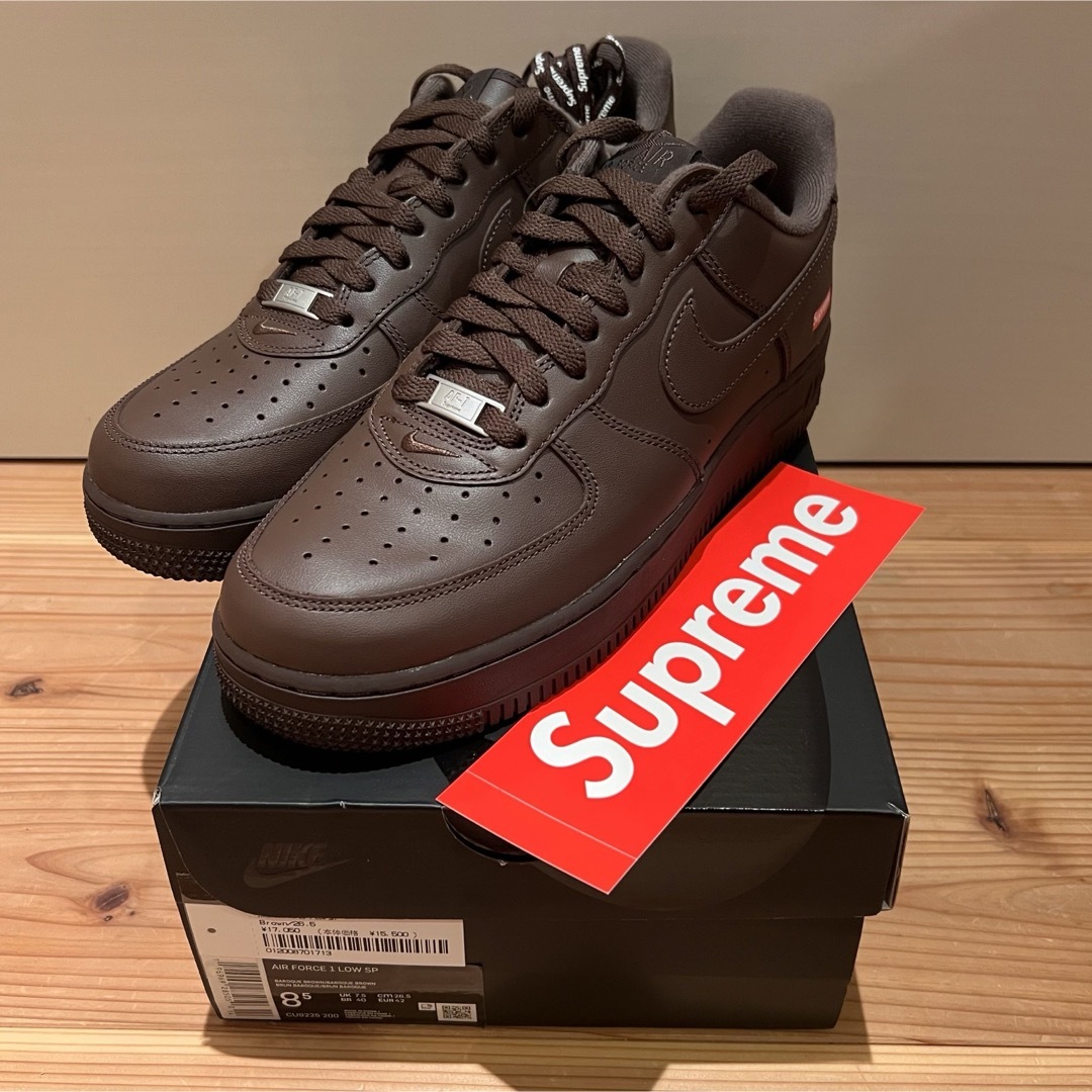 Supreme × Nike Air Force 1 Low "Brown"靴/シューズ
