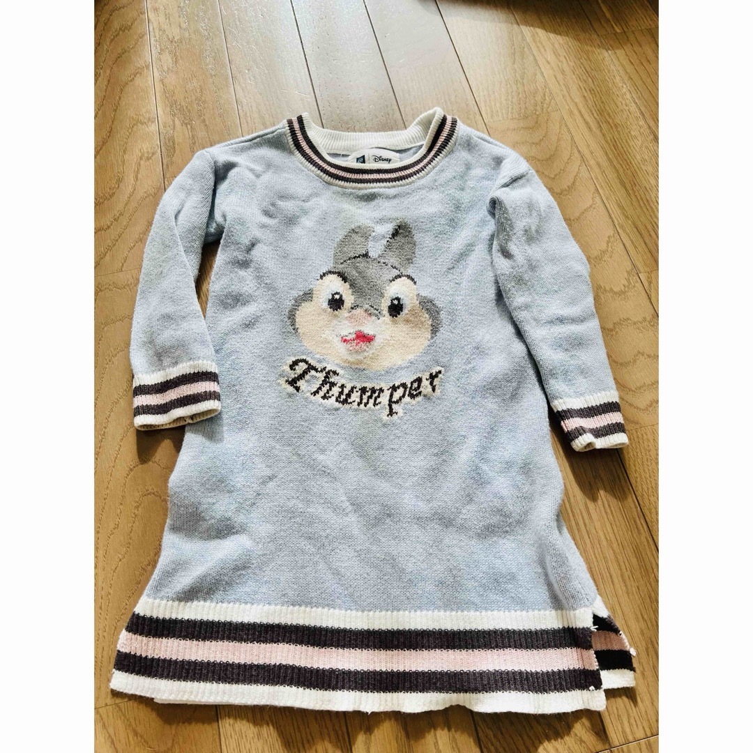 GAP Kids(ギャップキッズ)の900円　95cm gap ニットワンピ キッズ/ベビー/マタニティのキッズ服女の子用(90cm~)(ワンピース)の商品写真