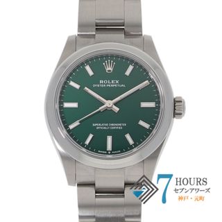 ロレックス(ROLEX)の【119437】ROLEX ロレックス  277200 オイスターパーペチュアル 31 グリーンダイヤル ランダム番 SS 自動巻き ギャランティーカード 純正ボックス 腕時計 時計 WATCH レディース 女性 女【中古】(腕時計)