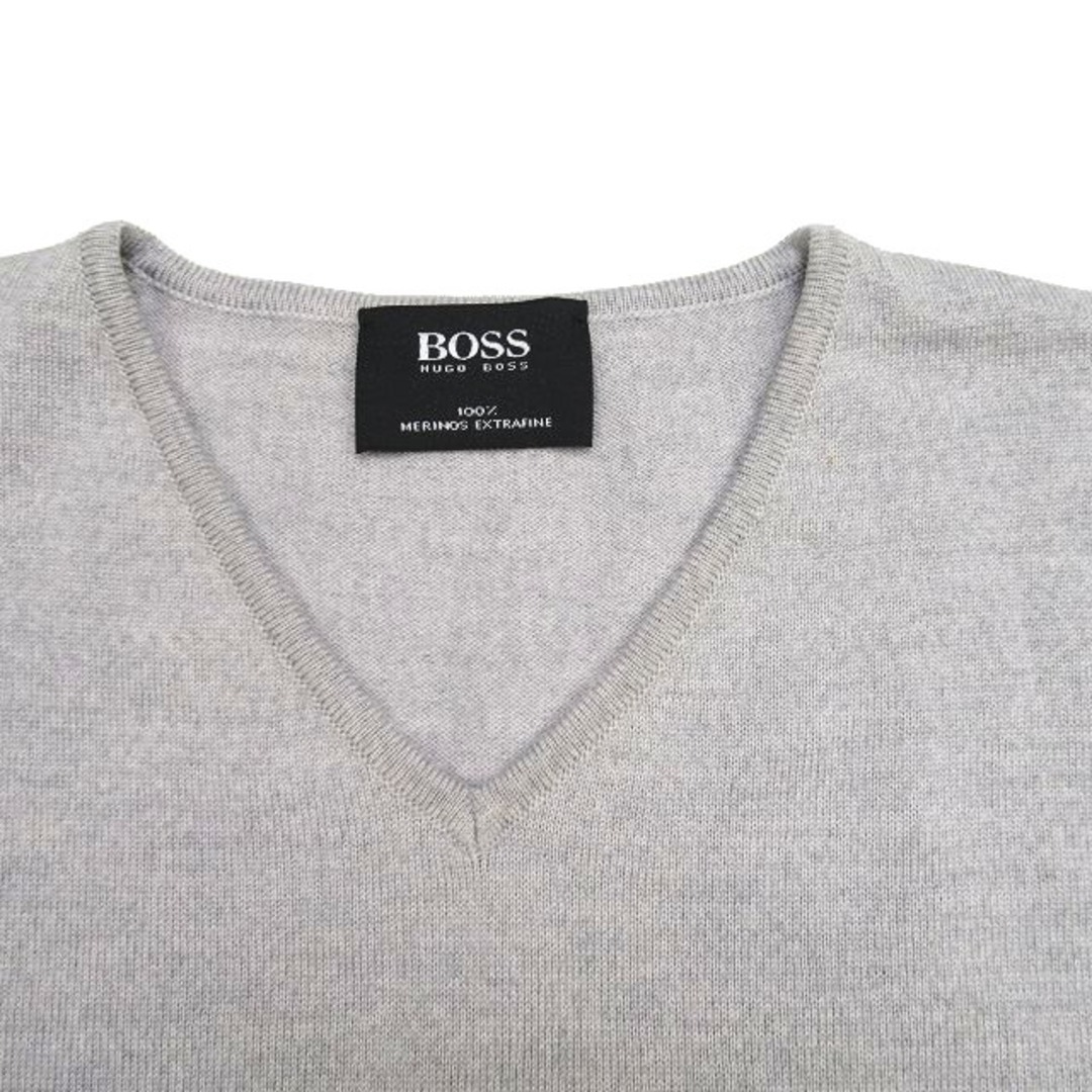 HUGO BOSS(ヒューゴボス)のヒューゴボス HUGO BOSS エクストラ ファイン メリノウール ニット メンズのトップス(ニット/セーター)の商品写真